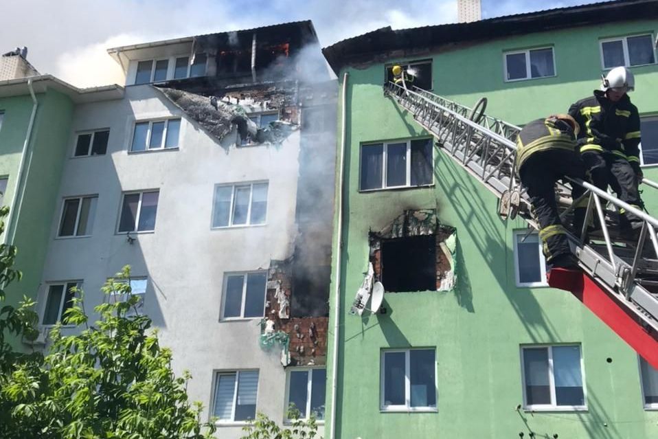 Пожежа в Білогородці. Фото: ДСНС