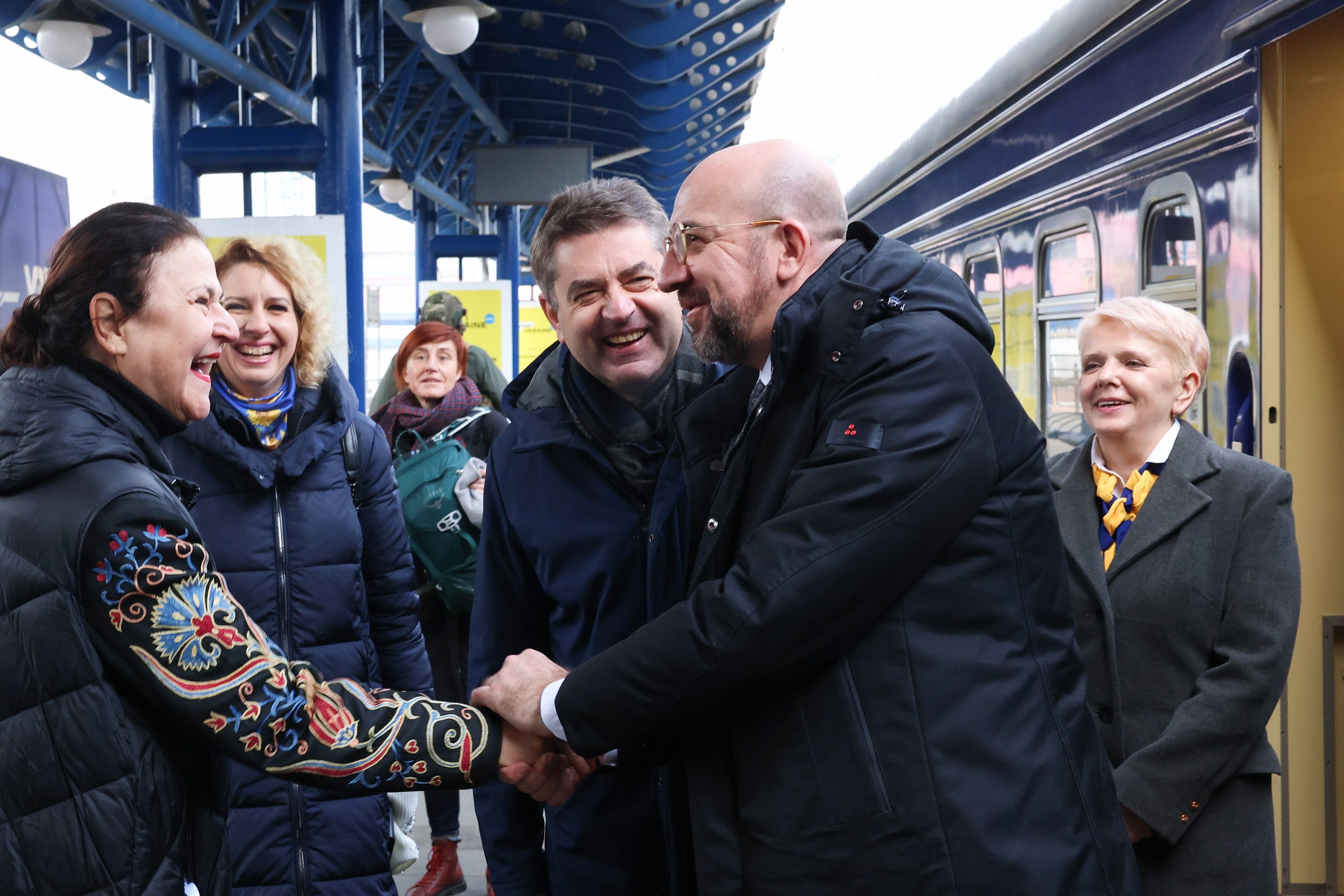 Президент Евросовета Мишель приехал в Киев. Фото: twitter Charles Michel