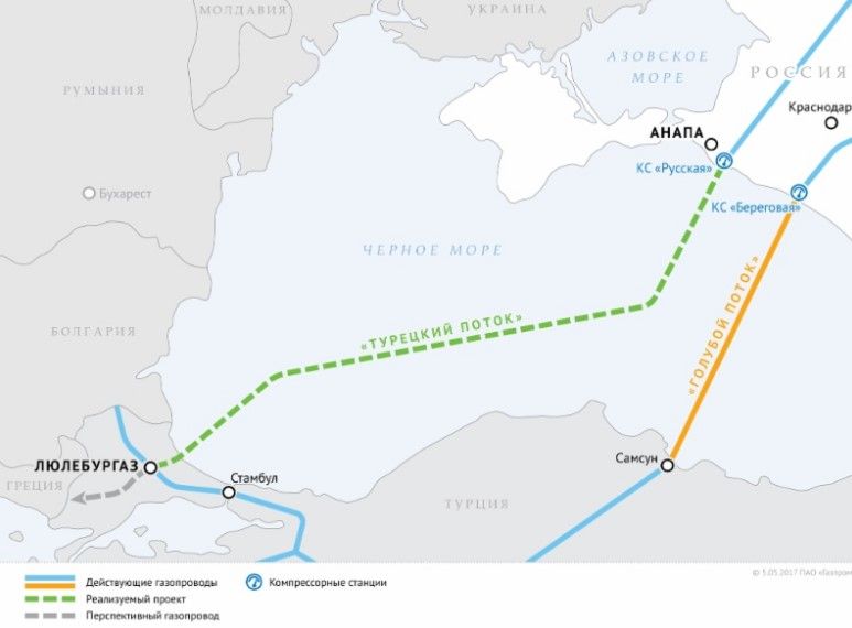 Началось строительство. Турецкого потока. Фото: gazprom.ru