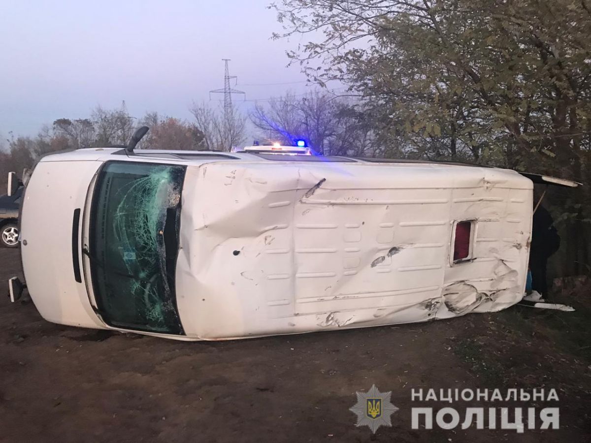 ДТП в Одесской области с БМП. Фото: пресс-служба полиции Одесской области.