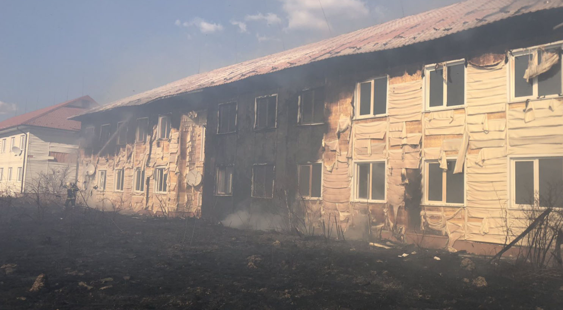 Пожар в доме на Закарпатье. Фото: ГосЧС