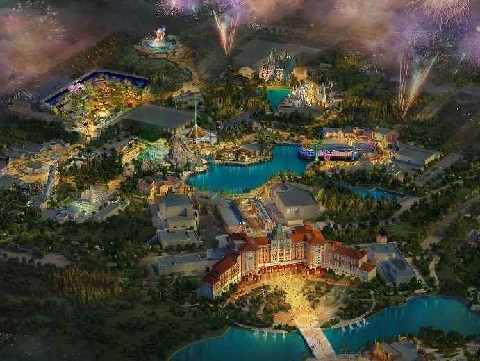 A conceptual image shows the Beijing theme park of Universal Beijing Resort. Photo: Universal Beijing Resort/Handout via Xinhua.