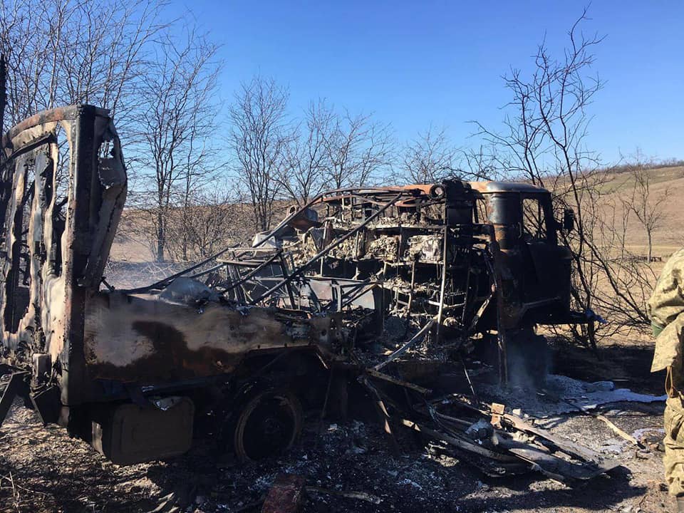 Знищена військова техніка. Фото: Генштаб ЗСУ