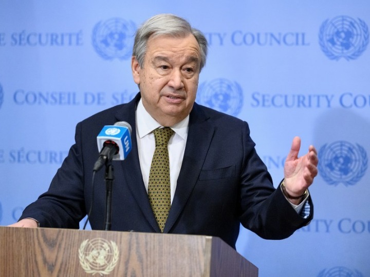 UN Secretary-General Antonio Guterres. Photo by Xinhua.