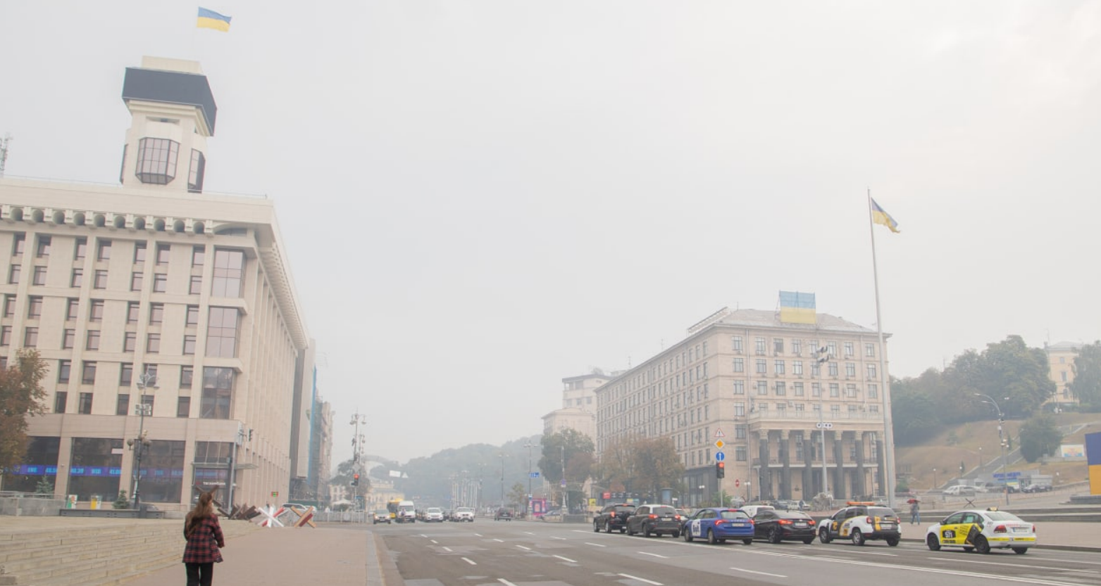 Забруднення повітря в Києві. Фото: КМДА