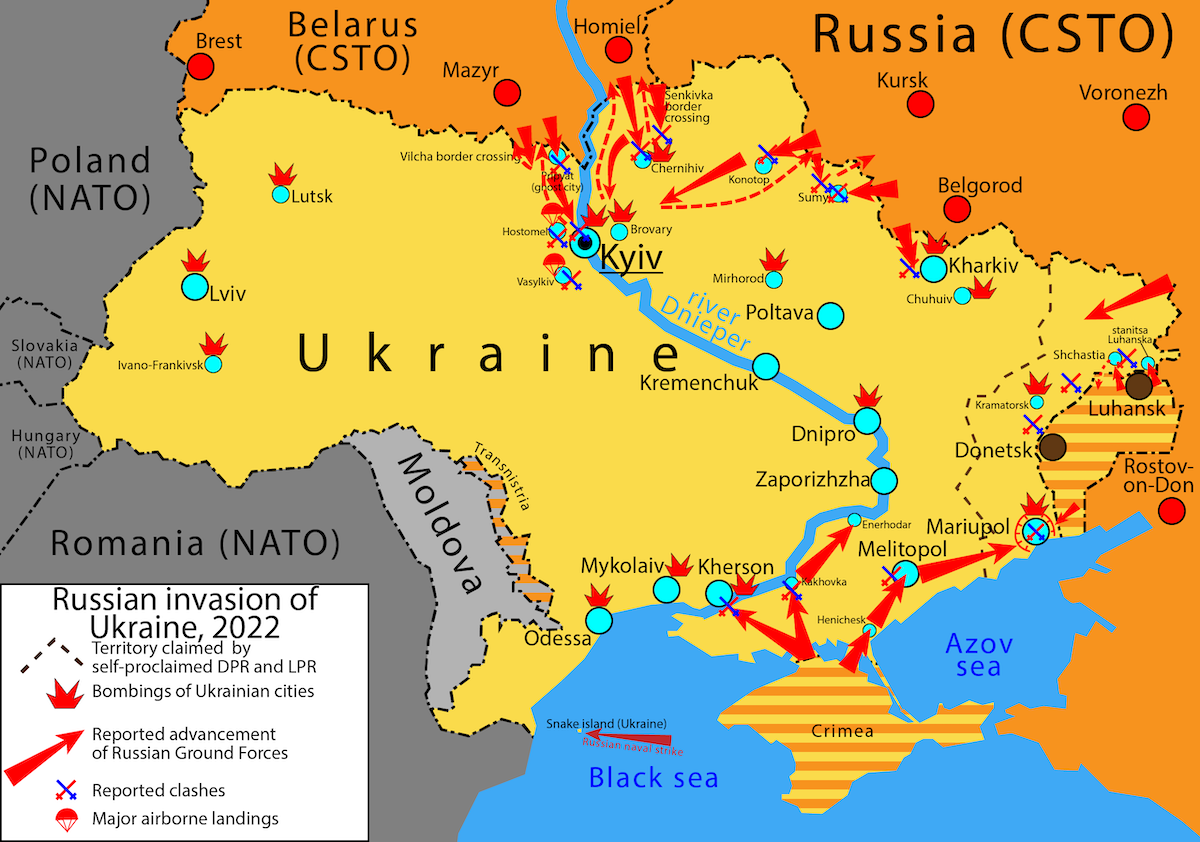 У Кремлі планували окупувати Україну за 10 днів та анексувати країну до серпня (ілюстрація). Фото: Homoatrox / wikimedia