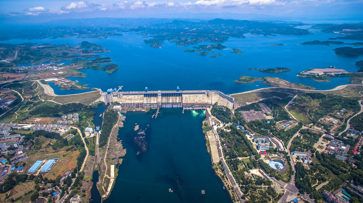 Water conservancy projects  in China. Photo by Xinhua.