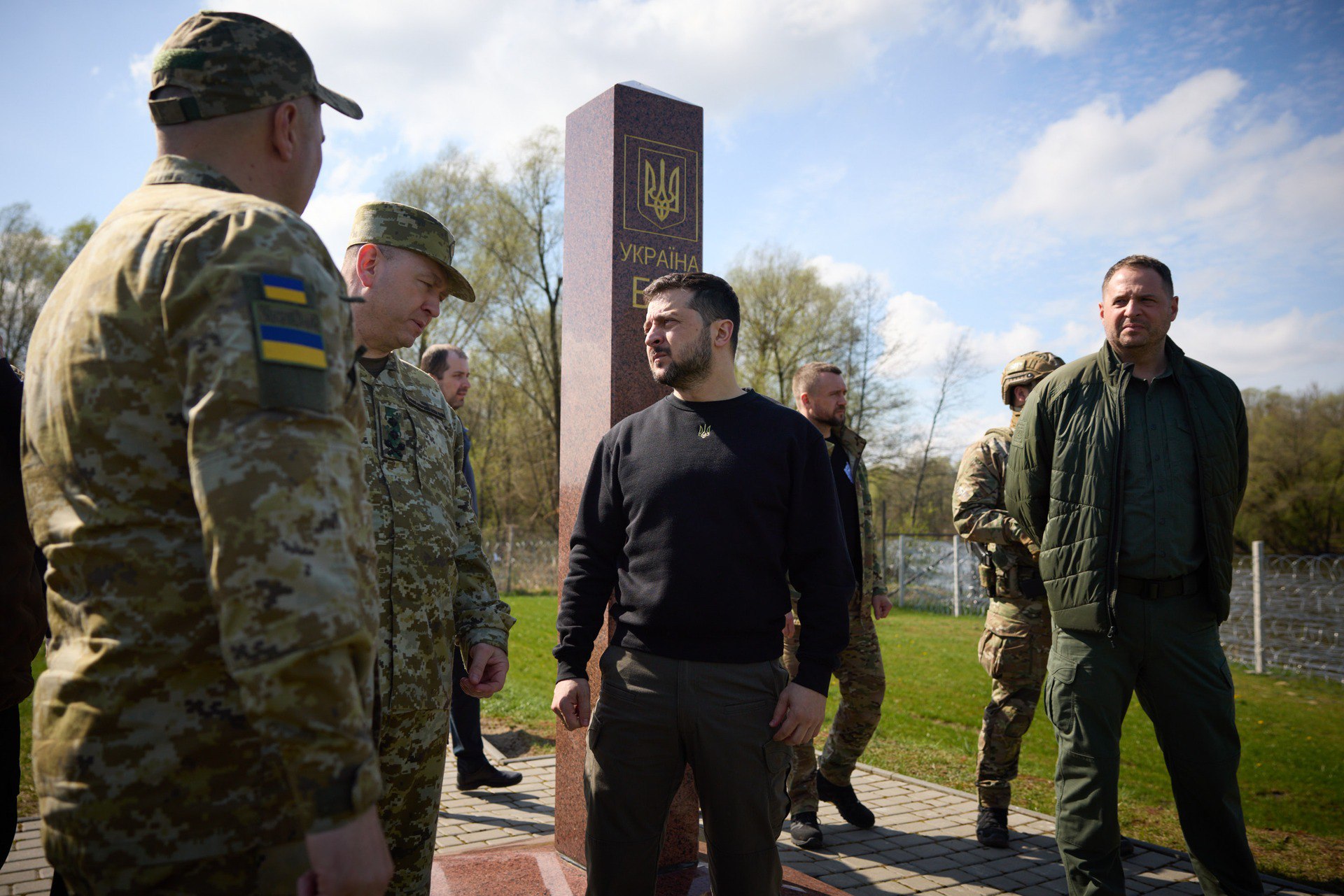 Зеленский на Волыни ознакомился с обустройством границы с Беларусью. Фото: ОП