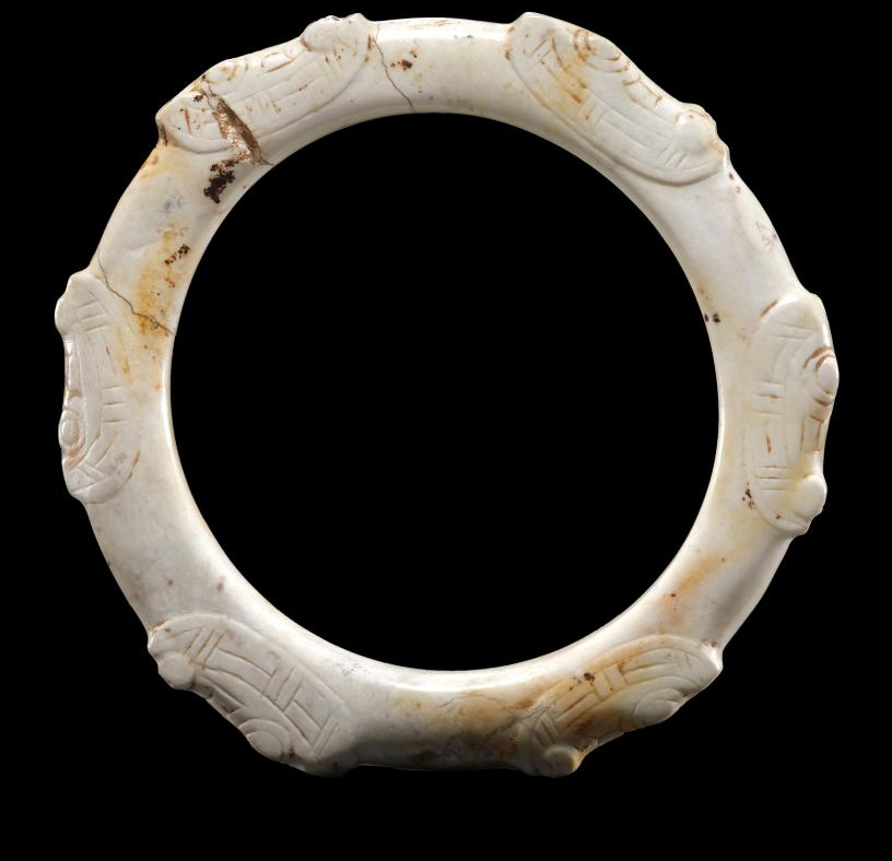 A bracelet unearthed from the Liangzhu ruins in east China's Zhejiang Province. Photo by National Cultural Heritage Administration/Xinhua.