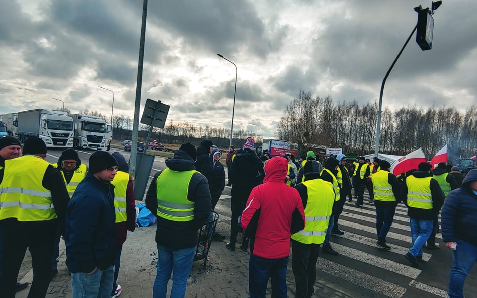 Блокада границы. Фото: Rzeczpospolita.
