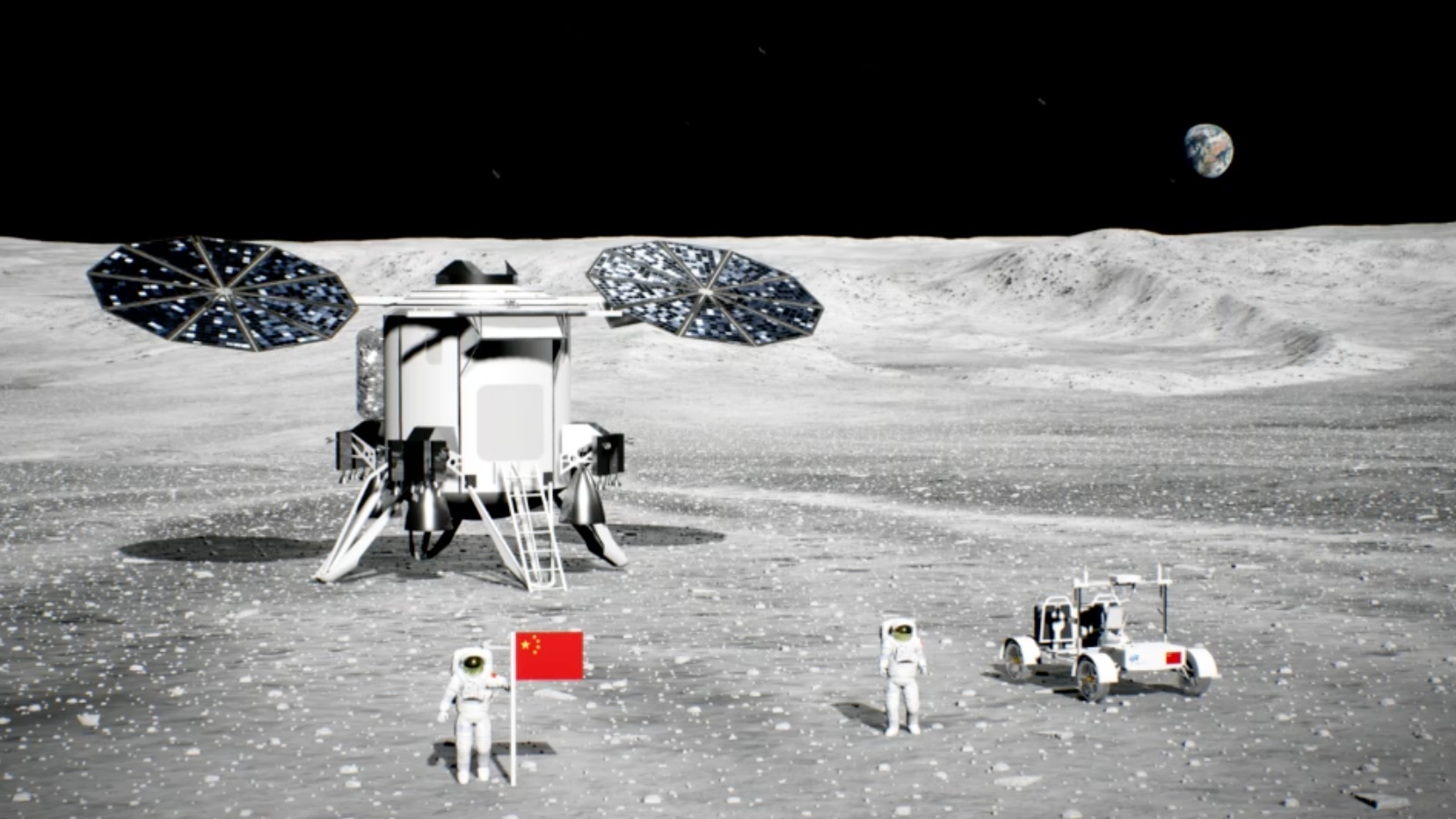 China's manned lunar exploration program. Photo by Xinhua.