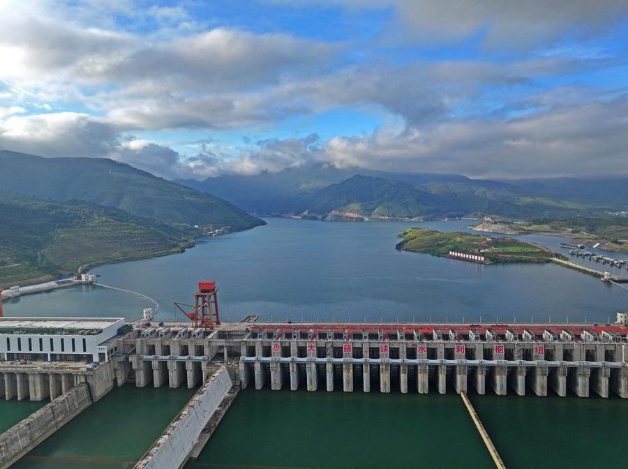 The Dateng Gorge Water Conservancy project in Guiping City, south China's Guangxi Zhuang Autonomous Region. Photo by Xinhua/Zhou Hua.