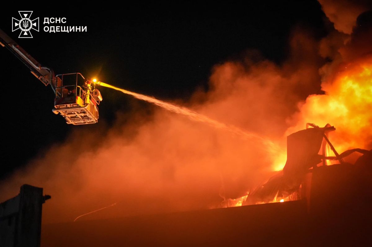 Вогнеборці приборкують вогонь. Фото: ДСНС