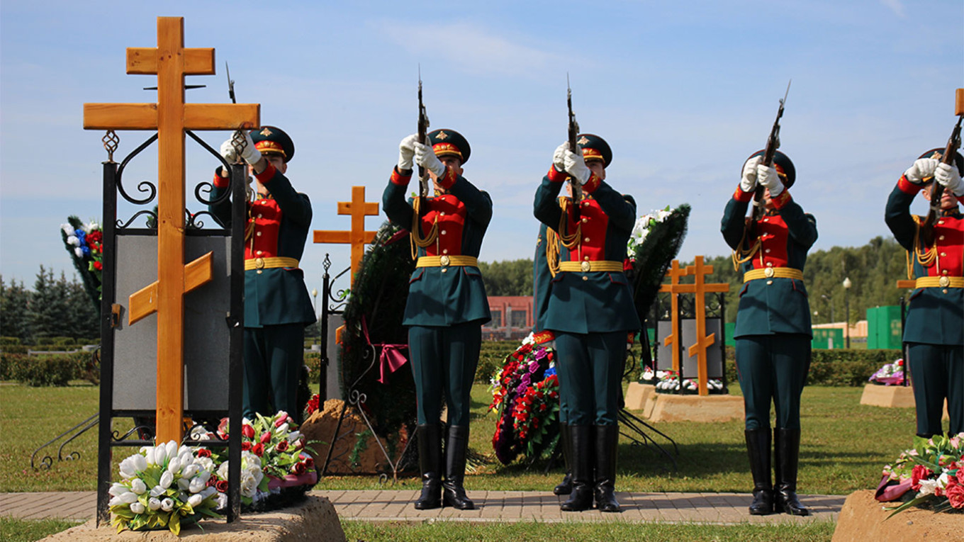 Похороны военнослужащего в РФ. Фото: Минобороны РФ.