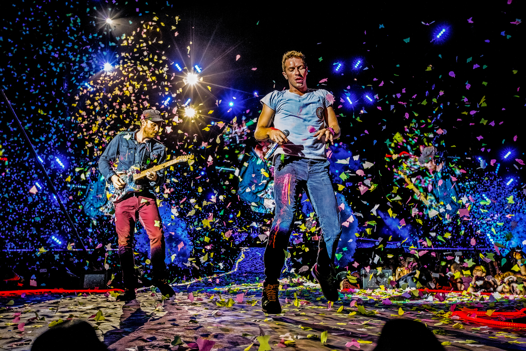 Coldplay на музыкальном фестивале в Малиевельде. Фото: Depositphotos