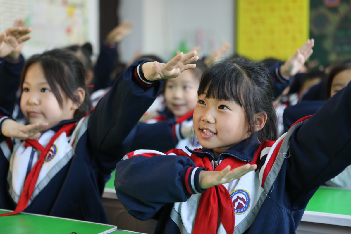 China's annual expenditure on education. Photo by Xinhua.