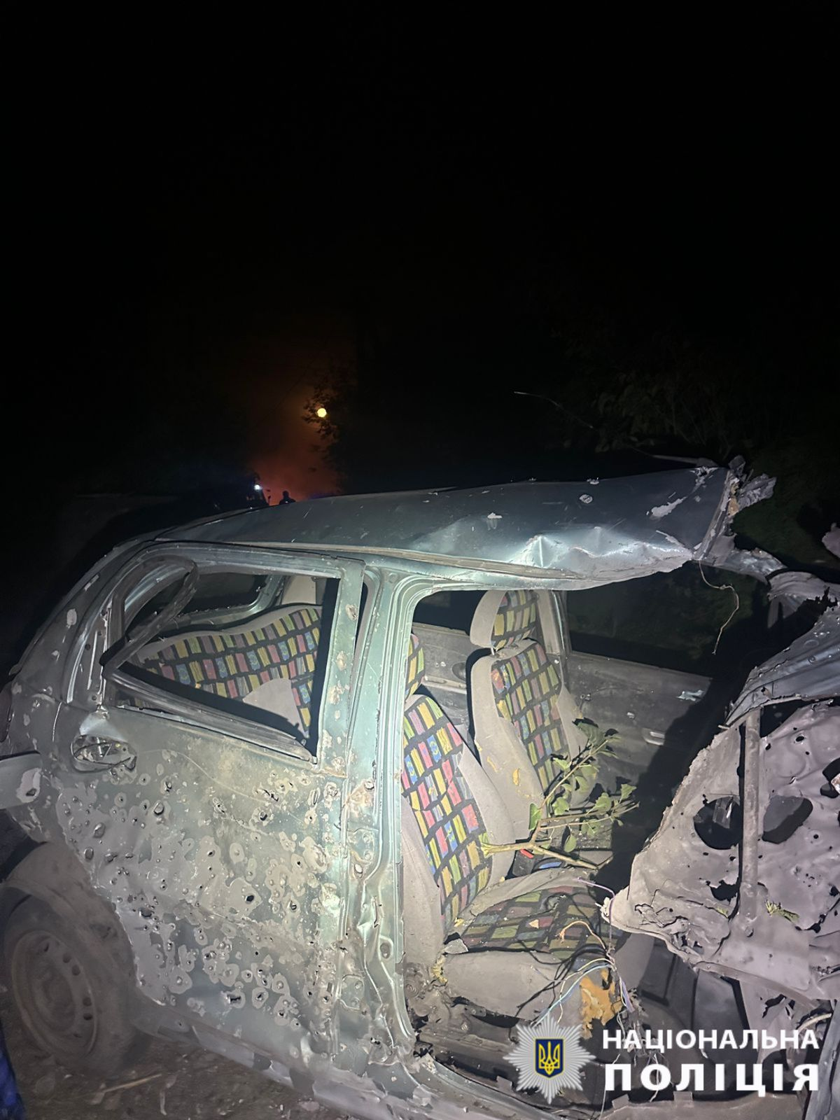 Consequences of the enemy attack on the Kyiv Region. Photo: National Police