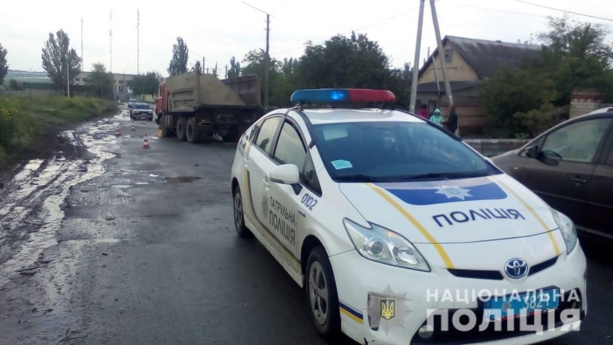 Ребенок погиб под самосвалом. 