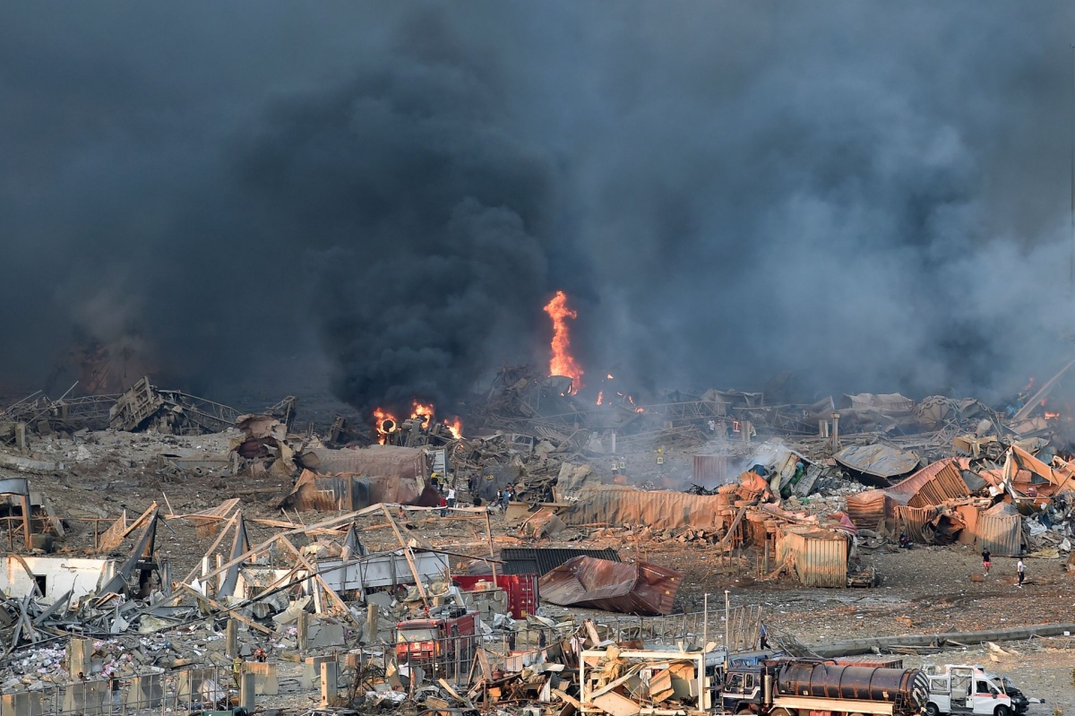 Взрыв в Бейруте. Фото: EPA-EFE/WAEL HAMZEH