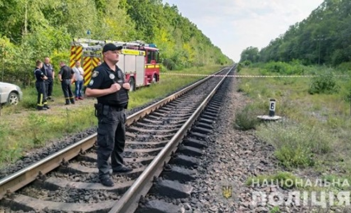 Вибух на коліях. Фото:  zt.npu.gov.ua