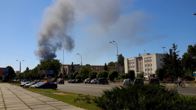 Пожар в Броварах